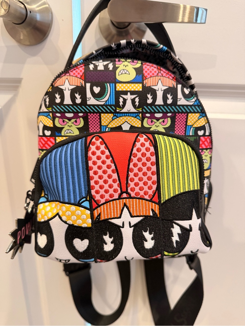 FRED SIGAL Multi-Color Mini Backpack - Black Straps